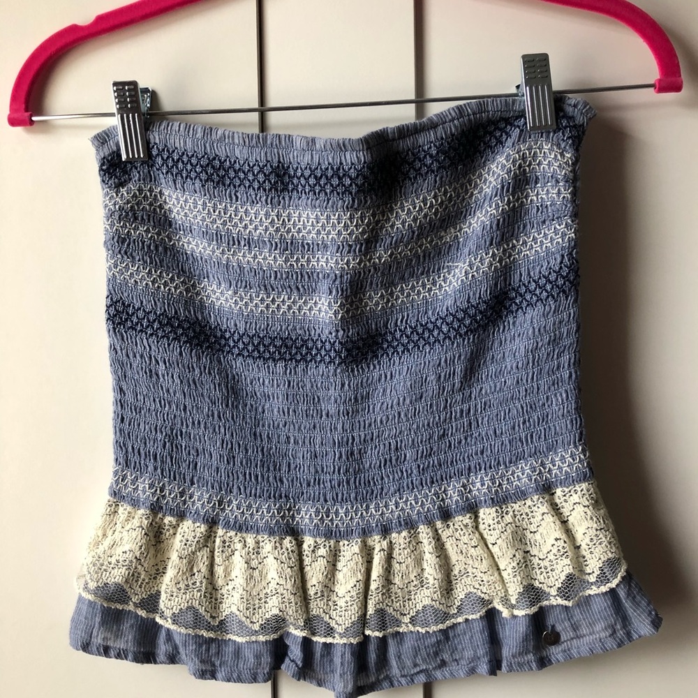 ABERCROMBIE AND FITCH STRAPLESS TOP